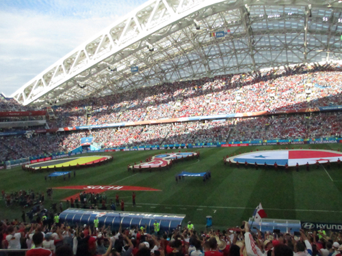 ロシア サッカーw杯観戦 ２ ソチで ベルギー対パナマ戦